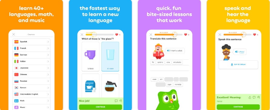 Duolingo learning app