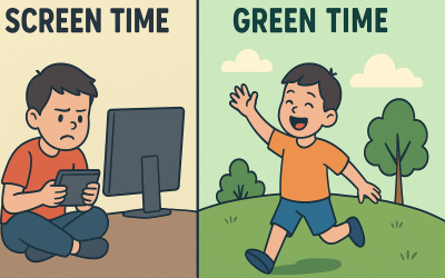 Screen Time vs. Green Time: Finding Balance for Your Kids