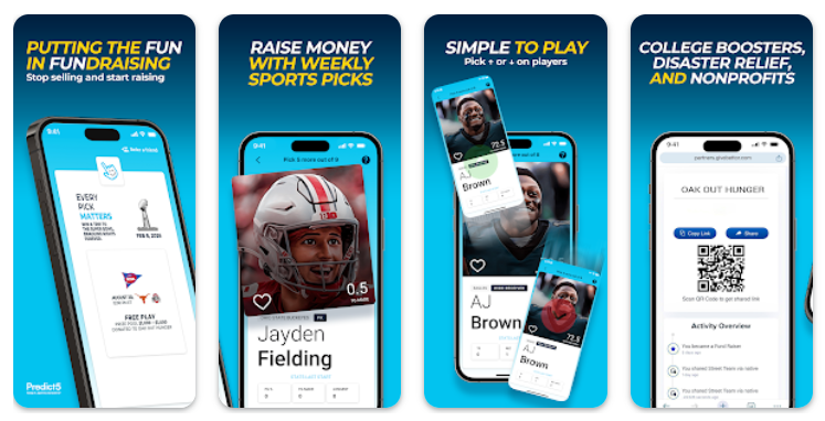 Predict5 Makes Sundays More Fun for Fans and More Meaningful for Communities