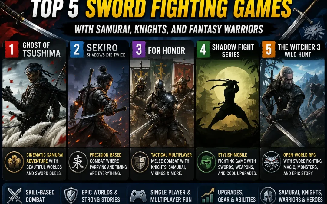 Top 5 Sword Fighting Games with Samurai, Knights, and Fantasy Warriors