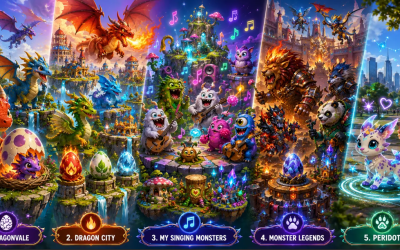 Top 5 Breeding Loop Games and Virtual Pet Nurturing Sims Like DragonVale