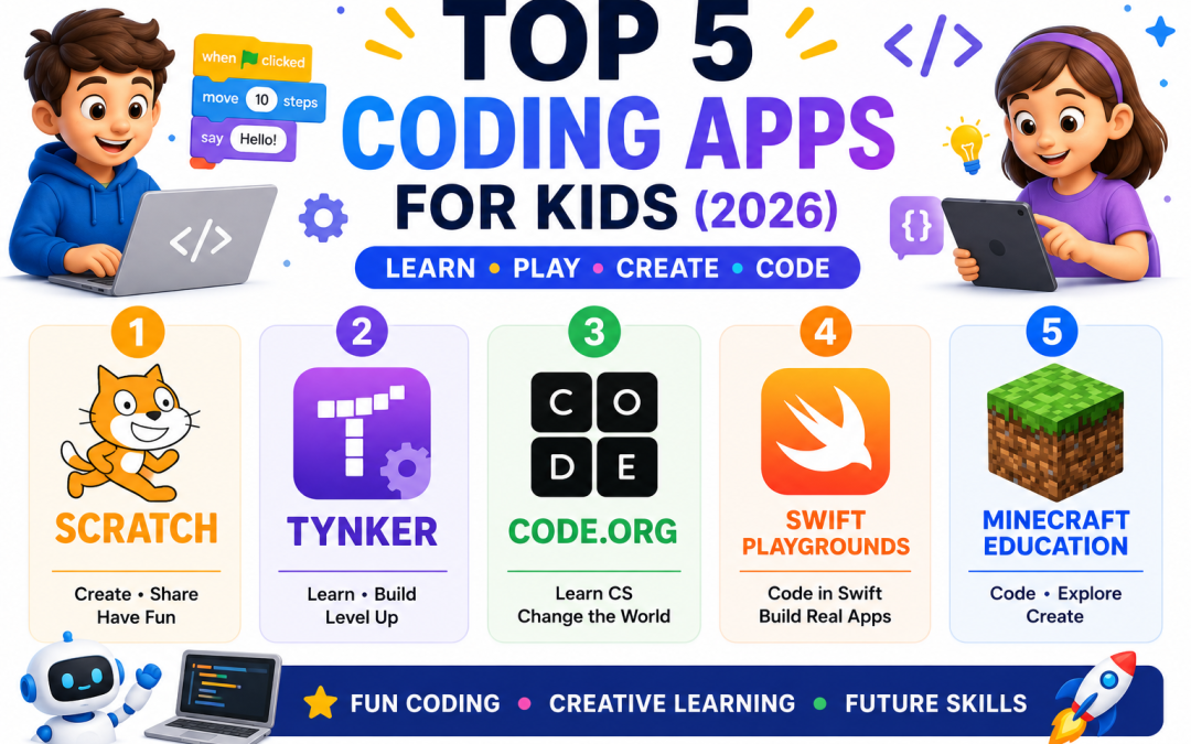 Top 5 Coding Apps for Kids in 2026: Fun Programming 