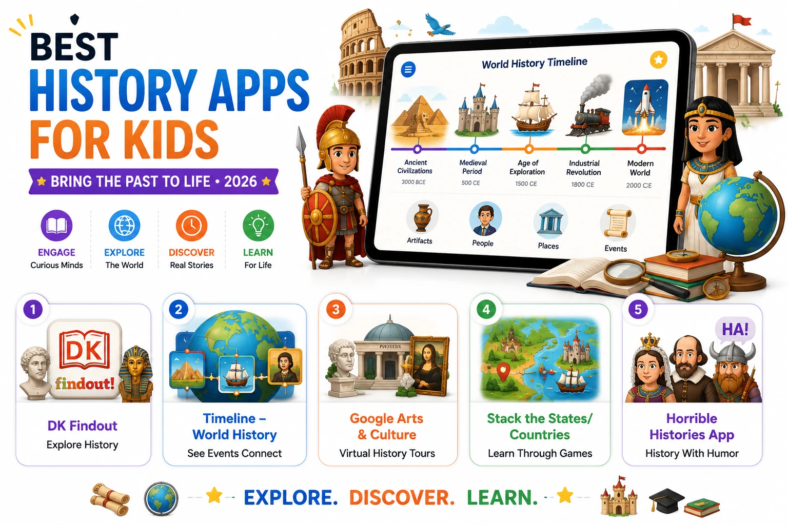 Best History and Social Studies Apps to Bring the Past to Life