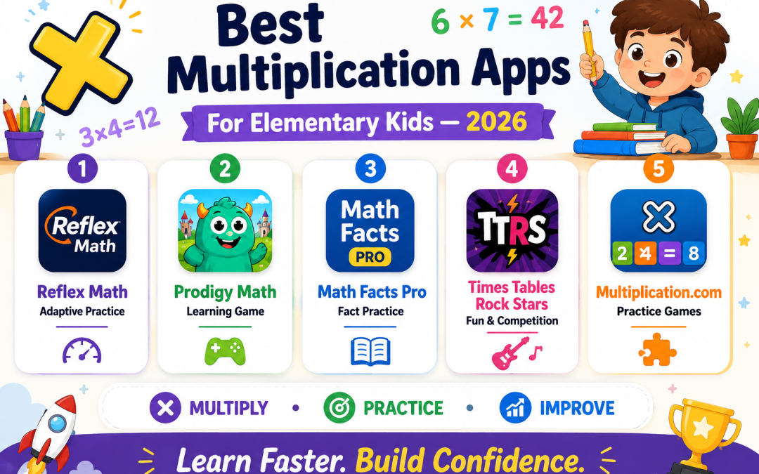 Best Multiplication and Math Fact Fluency Apps for Elementary Kids