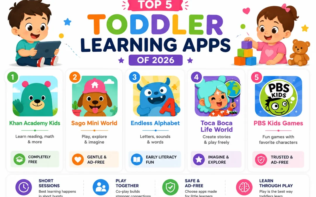Top 5 Highly Rated Toddler Learning Apps of 2026